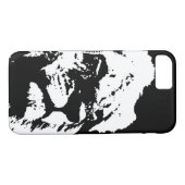 Zwart & wit leeuw pop kunst Case-Mate iPhone case (Achterkant (Horizontaal))