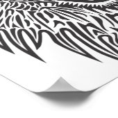 zwart-wit-leeuwenvector poster (Hoek)