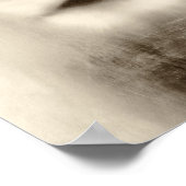 Zwart-wit leeuwwitportret poster (Hoek)