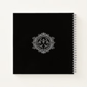  zwart wit legende pensioen gastenboek notitieboek (Achterkant)