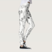 Zwart-wit Leggings (Rechts)