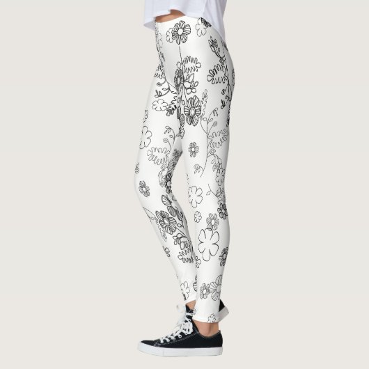 Zwart-wit Leggings (Links)