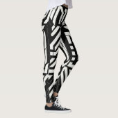 Zwart-wit Leggings (Rechts)