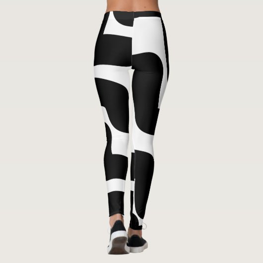 Zwart-wit Leggings (Achterkant)