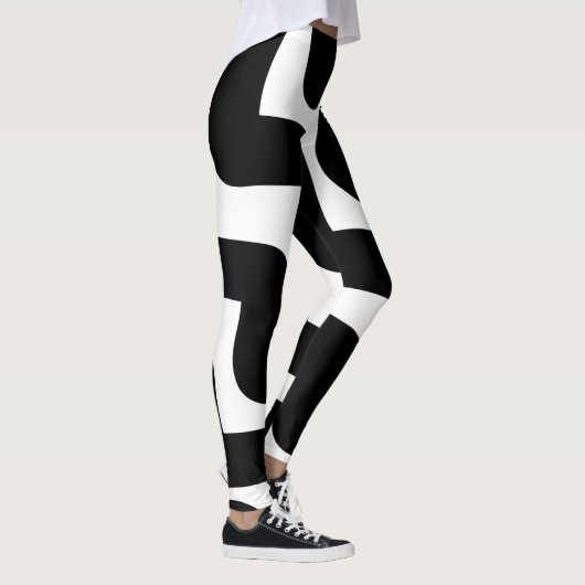 Zwart-wit Leggings (Rechts)