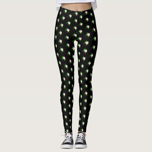 Zwart/Wit Leggings (Voorkant)