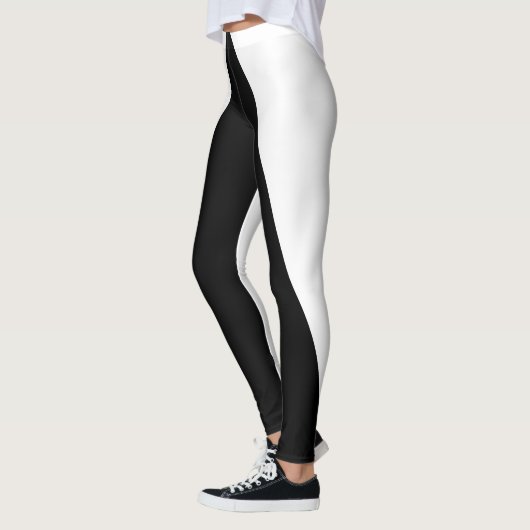 Zwart-wit Leggings (Links)