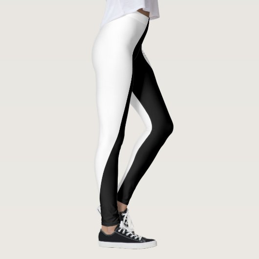 Zwart-wit Leggings (Rechts)