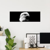 Zwart-wit leiderschap Eagle Eyes Poster deur (Thuiskantoor)
