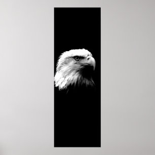 Zwart wit leiderschap Eagle Eyes Poster deur