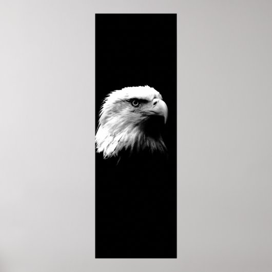 Zwart wit leiderschap Eagle Eyes Poster deur (Voorkant)