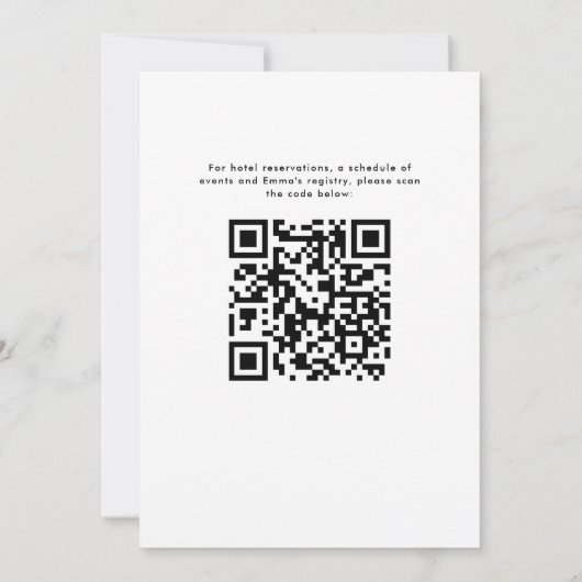 Zwart-wit Lets Go Meisjes Bachelorette Party Kaart (Achterkant)