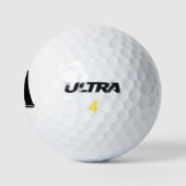 Zwart wit Letter A Monogram Golfballen (Logo)