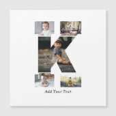 Zwart-wit Letter K Fotocollage (Voorkant)