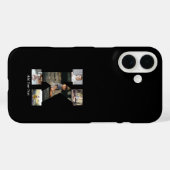 Zwart-wit Letter K Fotocollage Case-Mate iPhone Case (Achterkant (horizontaal))