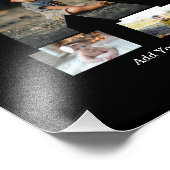 Zwart-wit Letter K Fotocollage Foto Afdruk (Hoek)