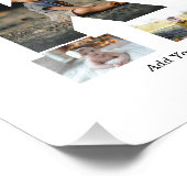 Zwart-wit Letter K Fotocollage Foto Afdruk (Hoek)