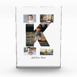 Zwart-wit Letter K Fotocollage Fotoblokken