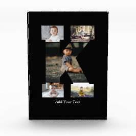 Zwart-wit Letter K Fotocollage Fotoblokken