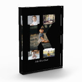 Zwart-wit Letter K Fotocollage Fotoblokken (Links)