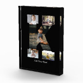 Zwart-wit Letter K Fotocollage Fotoblokken (Rechts)