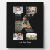 Zwart-wit Letter K Fotocollage Fotoplaat (Voorkant)