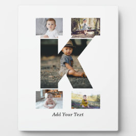 Zwart-wit Letter K Fotocollage Fotoplaat