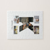 Zwart-wit Letter K Fotocollage Legpuzzel (Horizontaal)