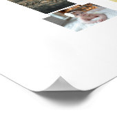 Zwart-wit Letter K Fotocollage Poster (Hoek)