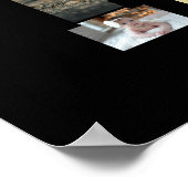 Zwart-wit Letter K Fotocollage Poster (Hoek)