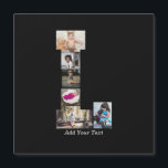 Zwart-wit Letter L Foto Collage<br><div class="desc">Deze monogram fotocollage is een persoonlijk ontwerp dat een krachtig monogram (beginletters of een letter) combineert met een verzameling foto's die artistiek binnen of rond het monogram zijn gerangschikt. Het is een stijlvolle manier om herinneringen te laten zien en tegelijkertijd een unieke, elegante touch toe te voegen aan decoratie of...</div>