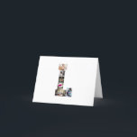 Zwart-wit Letter L Foto Collage Feestdagen Kaart<br><div class="desc">Deze monogram foto collage is een persoonlijk ontwerp dat een krachtig monogram (initiatiefletters of een letter) combineert met een verzameling foto's die artistiek binnen of rond het monogram zijn gerangschikt. Het is een stijlvolle manier om herinneringen te tonen en tegelijkertijd een unieke, elegante touch toe te voegen aan decoratie of...</div>