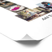 Zwart-wit letter L Fotocollage Foto Afdruk (Hoek)