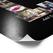 Zwart-wit letter L Fotocollage Foto Afdruk (Hoek)