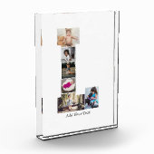 Zwart-wit letter L Fotocollage Fotoblokken (Links)