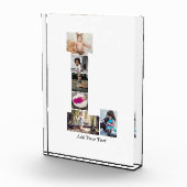 Zwart-wit letter L Fotocollage Fotoblokken (Rechts)