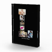 Zwart-wit letter L Fotocollage Fotoblokken (Rechts)