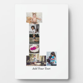 Zwart-wit letter L Fotocollage Fotoplaat