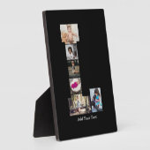 Zwart-wit letter L Fotocollage Fotoplaat (Zijkant)