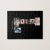 Zwart-wit letter L Fotocollage Legpuzzel (Horizontaal)