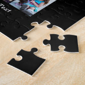 Zwart-wit letter L Fotocollage Legpuzzel (Zijkant)