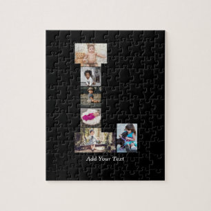 Zwart-wit letter L Fotocollage Legpuzzel