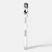Zwart-wit Letter M Elegante Bloemen Waterverf Case-Mate iPhone Case (Achterkant / Rechts)