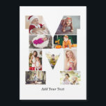 Zwart-wit Letter M foto collage<br><div class="desc">Deze monogram-fotocollage is een persoonlijk ontwerp dat een krachtig monogram (beginletters of een letter) combineert met een verzameling foto's die artistiek zijn gerangschikt binnen of rond het monogram. Het is een stijlvolle manier om herinneringen te laten zien en tegelijkertijd een unieke, elegante touch toe te voegen aan decoratie of cadeaus....</div>