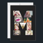 Zwart-wit Letter M Foto Collage Kaart<br><div class="desc">Deze monogram fotocollage is een persoonlijk ontwerp dat een krachtig monogram (beginletters of een letter) combineert met een verzameling foto's die artistiek binnen of rondom het monogram zijn gerangschikt. Het is een stijlvolle manier om herinneringen te tonen en tegelijkertijd een unieke, elegante touch toe te voegen aan decoratie of cadeaus....</div>