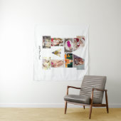 Zwart-wit Letter M Foto Collage Wandkleed (In Situ (horizontaal))