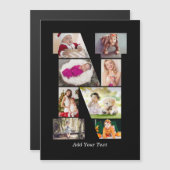 Zwart-wit Letter N Foto Collage (Voorkant / Achterkant)