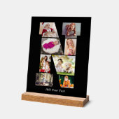 Zwart-wit Letter N Foto Collage Acryl Bord (Hoek)