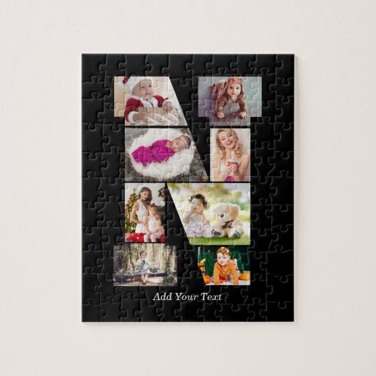 Zwart-Wit Letter N Foto Collage Legpuzzel (Verticaal)