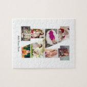 Zwart-wit Letter N Fotocollage Legpuzzel (Horizontaal)